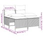 vidaXL 4-tlg. Garten-Sofagarnitur mit Kissen Braun Poly Rattan vidaXL 4-tlg. Garten-Sofagarnitur mit Kissen Braun Poly Rattan