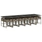 vidaXL 13-tlg. Garten-Essgruppe mit Kissen Grau Poly Rattan vidaXL 13-tlg. Garten-Essgruppe mit Kissen Grau Poly Rattan