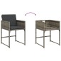 vidaXL 13-tlg. Garten-Essgruppe mit Kissen Grau Poly Rattan vidaXL 13-tlg. Garten-Essgruppe mit Kissen Grau Poly Rattan