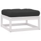 vidaXL 12-tlg. Garten-Lounge-Set mit Kissen Weiß Massivholz Kiefer vidaXL 12-tlg. Garten-Lounge-Set mit Kissen Weiß Massivholz Kiefer