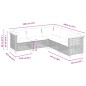 vidaXL 5-tlg. Garten-Sofagarnitur mit Kissen Schwarz Poly Rattan vidaXL 5-tlg. Garten-Sofagarnitur mit Kissen Schwarz Poly Rattan