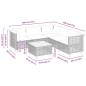 vidaXL 6-tlg. Garten-Sofagarnitur mit Kissen Schwarz Poly Rattan vidaXL 6-tlg. Garten-Sofagarnitur mit Kissen Schwarz Poly Rattan