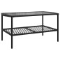 vidaXL 4-tlg. Garten-Sofagarnitur mit Kissen Schwarz Poly Rattan vidaXL 4-tlg. Garten-Sofagarnitur mit Kissen Schwarz Poly Rattan