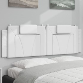 vidaXL Kopfteil-Kissen Weiß 160 cm Kunstleder