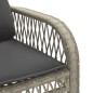 vidaXL 4-tlg. Garten-Sofagarnitur mit Kissen Hellgrau Poly Rattan vidaXL 4-tlg. Garten-Sofagarnitur mit Kissen Hellgrau Poly Rattan
