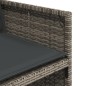 vidaXL 11-tlg. Garten-Essgruppe mit Kissen Grau Poly Rattan vidaXL 11-tlg. Garten-Essgruppe mit Kissen Grau Poly Rattan