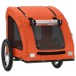 vidaXL Fahrradanhänger für Hunde Orange Oxford-Gewebe und Eisen vidaXL Fahrradanhänger für Hunde Orange Oxford-Gewebe und Eisen