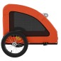 vidaXL Fahrradanhänger für Hunde Orange Oxford-Gewebe und Eisen vidaXL Fahrradanhänger für Hunde Orange Oxford-Gewebe und Eisen
