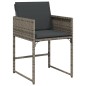 vidaXL 11-tlg. Garten-Essgruppe mit Kissen Grau Poly Rattan vidaXL 11-tlg. Garten-Essgruppe mit Kissen Grau Poly Rattan
