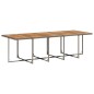 vidaXL 11-tlg. Garten-Essgruppe mit Kissen Grau Poly Rattan vidaXL 11-tlg. Garten-Essgruppe mit Kissen Grau Poly Rattan