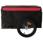vidaXL Fahrradanhänger Schwarz und Rot 45 kg Eisen vidaXL Fahrradanhänger Schwarz und Rot 45 kg Eisen