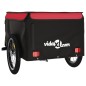 vidaXL Fahrradanhänger Schwarz und Rot 45 kg Eisen vidaXL Fahrradanhänger Schwarz und Rot 45 kg Eisen