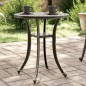 vidaXL Gartentisch Bronzen Ø48x53 cm Aluminiumguss vidaXL Gartentisch Bronzen Ø48x53 cm Aluminiumguss