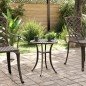 vidaXL Gartentisch Bronzen Ø48x53 cm Aluminiumguss vidaXL Gartentisch Bronzen Ø48x53 cm Aluminiumguss