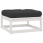 vidaXL 11-tlg. Garten-Lounge-Set mit Kissen Weiß Kiefer Massivholz vidaXL 11-tlg. Garten-Lounge-Set mit Kissen Weiß Kiefer Massivholz