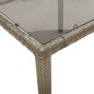 vidaXL 9-tlg. Garten-Essgruppe mit Kissen Grau Poly Rattan und Glas vidaXL 9-tlg. Garten-Essgruppe mit Kissen Grau Poly Rattan und Glas