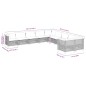 vidaXL 10-tlg. Garten-Sofagarnitur mit Kissen Schwarz Poly Rattan vidaXL 10-tlg. Garten-Sofagarnitur mit Kissen Schwarz Poly Rattan