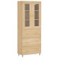 vidaXL Highboard Sonoma-Eiche 69,5x34x180 cm Holzwerkstoff vidaXL Highboard Sonoma-Eiche 69,5x34x180 cm Holzwerkstoff