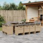 vidaXL 13-tlg. Garten-Essgruppe mit Kissen Beigemischung Poly Rattan vidaXL 13-tlg. Garten-Essgruppe mit Kissen Beigemischung Poly Rattan