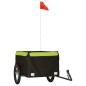 vidaXL Fahrradanhänger Schwarz und Grün 45 kg Eisen vidaXL Fahrradanhänger Schwarz und Grün 45 kg Eisen