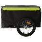 vidaXL Fahrradanhänger Schwarz und Grün 45 kg Eisen vidaXL Fahrradanhänger Schwarz und Grün 45 kg Eisen