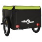 vidaXL Fahrradanhänger Schwarz und Grün 45 kg Eisen vidaXL Fahrradanhänger Schwarz und Grün 45 kg Eisen