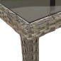 vidaXL 9-tlg. Garten-Essgruppe mit Kissen Grau Poly Rattan und Glas vidaXL 9-tlg. Garten-Essgruppe mit Kissen Grau Poly Rattan und Glas