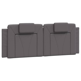 vidaXL Kopfteil-Kissen Grau 140 cm Kunstleder