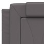 vidaXL Kopfteil-Kissen Grau 140 cm Kunstleder