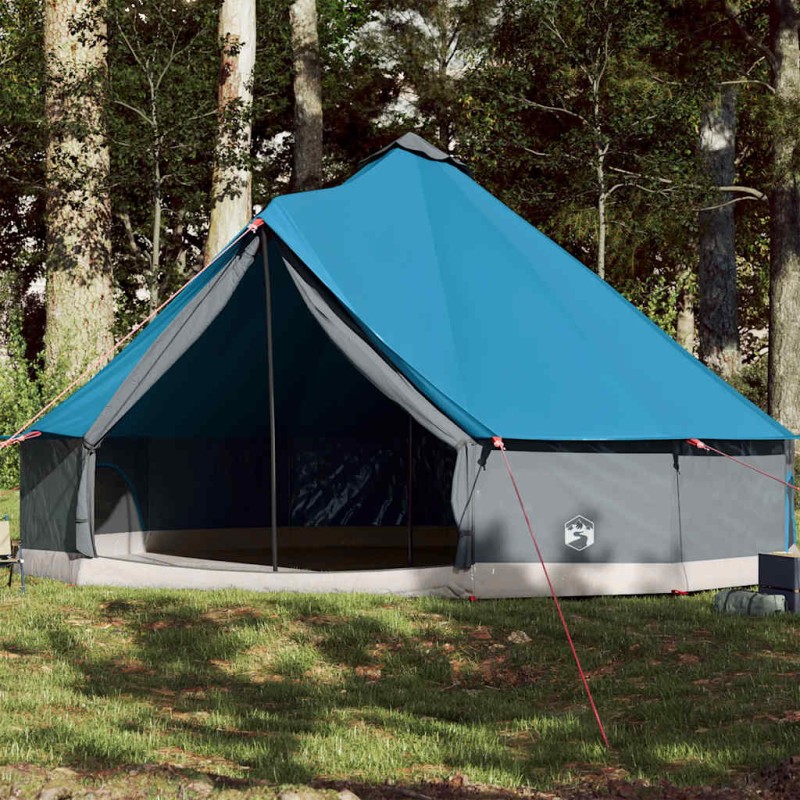 vidaXL Tipi-Familienzelt 12 Personen Blau Wasserdicht vidaXL Tipi-Familienzelt 12 Personen Blau Wasserdicht