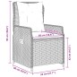 vidaXL 9-tlg. Garten-Essgruppe mit Kissen Schwarz Poly Rattan vidaXL 9-tlg. Garten-Essgruppe mit Kissen Schwarz Poly Rattan
