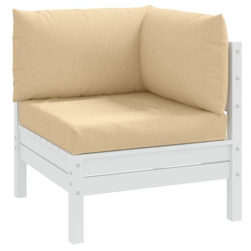 vidaXL Palettenkissen 3-tlg. Melange Beige Stoff vidaXL Palettenkissen 3-tlg. Melange Beige Stoff