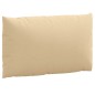 vidaXL Palettenkissen 3-tlg. Melange Beige Stoff vidaXL Palettenkissen 3-tlg. Melange Beige Stoff