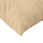 vidaXL Palettenkissen 3-tlg. Melange Beige Stoff vidaXL Palettenkissen 3-tlg. Melange Beige Stoff