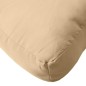 vidaXL Palettenkissen 3-tlg. Melange Beige Stoff vidaXL Palettenkissen 3-tlg. Melange Beige Stoff