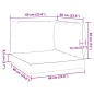 vidaXL Palettenkissen 3-tlg. Melange Beige Stoff vidaXL Palettenkissen 3-tlg. Melange Beige Stoff