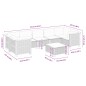vidaXL 8-tlg. Garten-Sofagarnitur mit Kissen Grau Poly Rattan vidaXL 8-tlg. Garten-Sofagarnitur mit Kissen Grau Poly Rattan