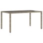 vidaXL 5-tlg. Garten-Essgruppe mit Kissen Grau Poly Rattan und Glas vidaXL 5-tlg. Garten-Essgruppe mit Kissen Grau Poly Rattan und Glas