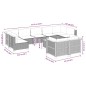 vidaXL 10-tlg. Garten-Sofagarnitur mit Kissen Grau Poly Rattan vidaXL 10-tlg. Garten-Sofagarnitur mit Kissen Grau Poly Rattan