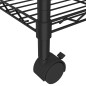 vidaXL Lagerregal mit 4 Böden und Rollen 90x35x142 cm Schwarz 200 kg vidaXL Lagerregal mit 4 Böden und Rollen 90x35x142 cm Schwarz 200 kg