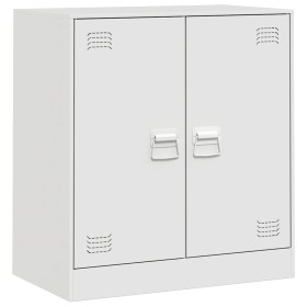 vidaXL Sideboard Weiß 67x39x73 cm Stahl