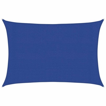 vidaXL Sonnensegel 160 g/m² Rechteckig Blau 3x4,5 m HDPE