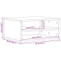 vidaXL Druckerständer Weiß 49x40x22,5 cm Holzwerkstoff vidaXL Druckerständer Weiß 49x40x22,5 cm Holzwerkstoff