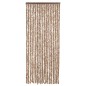 vidaXL Fliegenvorhang Beige und Dunkelbraun 56x200 cm Chenille vidaXL Fliegenvorhang Beige und Dunkelbraun 56x200 cm Chenille