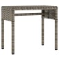 vidaXL Sonnenliege mit Dach und Tisch Grau Poly Rattan vidaXL Sonnenliege mit Dach und Tisch Grau Poly Rattan