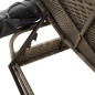 vidaXL Sonnenliege mit Dach und Tisch Grau Poly Rattan vidaXL Sonnenliege mit Dach und Tisch Grau Poly Rattan