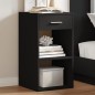 vidaXL Nachttisch Schwarz 35x34x65 cm Holzwerkstoff vidaXL Nachttisch Schwarz 35x34x65 cm Holzwerkstoff