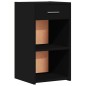 vidaXL Nachttisch Schwarz 35x34x65 cm Holzwerkstoff vidaXL Nachttisch Schwarz 35x34x65 cm Holzwerkstoff