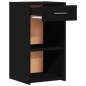 vidaXL Nachttisch Schwarz 35x34x65 cm Holzwerkstoff vidaXL Nachttisch Schwarz 35x34x65 cm Holzwerkstoff