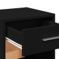 vidaXL Nachttisch Schwarz 35x34x65 cm Holzwerkstoff vidaXL Nachttisch Schwarz 35x34x65 cm Holzwerkstoff